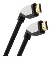 OEHLBACH 18 Gbit/s Stecker Abgewinkelt HDMI auf 2 x HDMI Type A (Standard) 2,2 m  Shape Magic (Schwarz, Grau) f&uuml;r 50,96 Euro