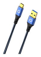 OEHLBACH 10 Gbit/s Stecker Rundkabel USB A auf USB C 2 m  USB Plus C3 (Blau) f&uuml;r 38,46 Euro
