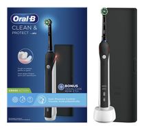 Oral-B Rotierende Zahnbürste für Erwachsene  Clean & Protect CrossAction Set (Schwarz) f&uuml;r 43,96 Euro