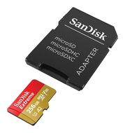 Sandisk Extreme A2 MicroSDXC Speicherkarte 256 GB Class 3 (U3) Klasse 3 für 46,96 Euro