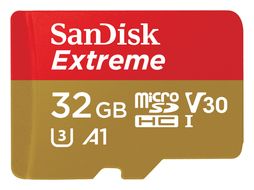 Sandisk MicroSDHC Speicherkarte 32 GB Class 3 (U3) Klasse 10 Extreme A1 f&uuml;r 18,96 Euro