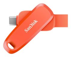 Sandisk USB Type-A / USB Type-C Stick 256 GB  Phone Drive (Orange) f&uuml;r 29,96 Euro
