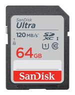 Sandisk Ultra SDXC Speicherkarte 64 GB Class 1 (U1) Klasse 10 für 15,96 Euro