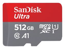 Sandisk Ultra A1 MicroSDXC Speicherkarte 512 GB Class 1 (U1) Klasse 10 für 72,46 Euro