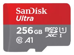 Sandisk MicroSDXC Speicherkarte 256 GB Class 1 (U1) Klasse 10 Ultra A1 f&uuml;r 49,99 Euro