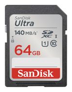 Sandisk SDXC Speicherkarte 64 GB Class 1 (U1) Klasse 10 Ultra U1 f&uuml;r 22,96 Euro