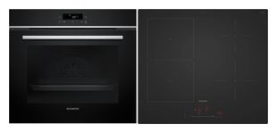 Siemens Backofen-Set groß mit autarkem 60 cm Induktions Kochfeld EQ31I6BMAT (HB213ABB3 + EH61ABFB5E) f&uuml;r 2.358,00 Euro