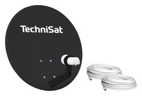 TechniSat 60 cm Stahl Sat-Spiegel  TechniTenne 60 mit Twin-LNB (Anthrazit) f&uuml;r 49,00 Euro