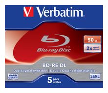 Verbatim BD-RE DL 50GB 2 x 5 Pack Jewel Case für 34,96 Euro