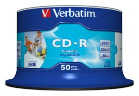 Verbatim CD-R AZO Wide Inkjet Printable no ID für 21,46 Euro