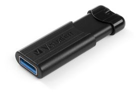 Verbatim USB Typ-A Stick 128 GB  PinStripe 3.0 (Schwarz) f&uuml;r 19,46 Euro