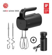 ZWILLING Handmixer 250 W 3 Stufen  Xtend Kabelloses Handrührgerät Starter Set (Schwarz) f&uuml;r 83,46 Euro
