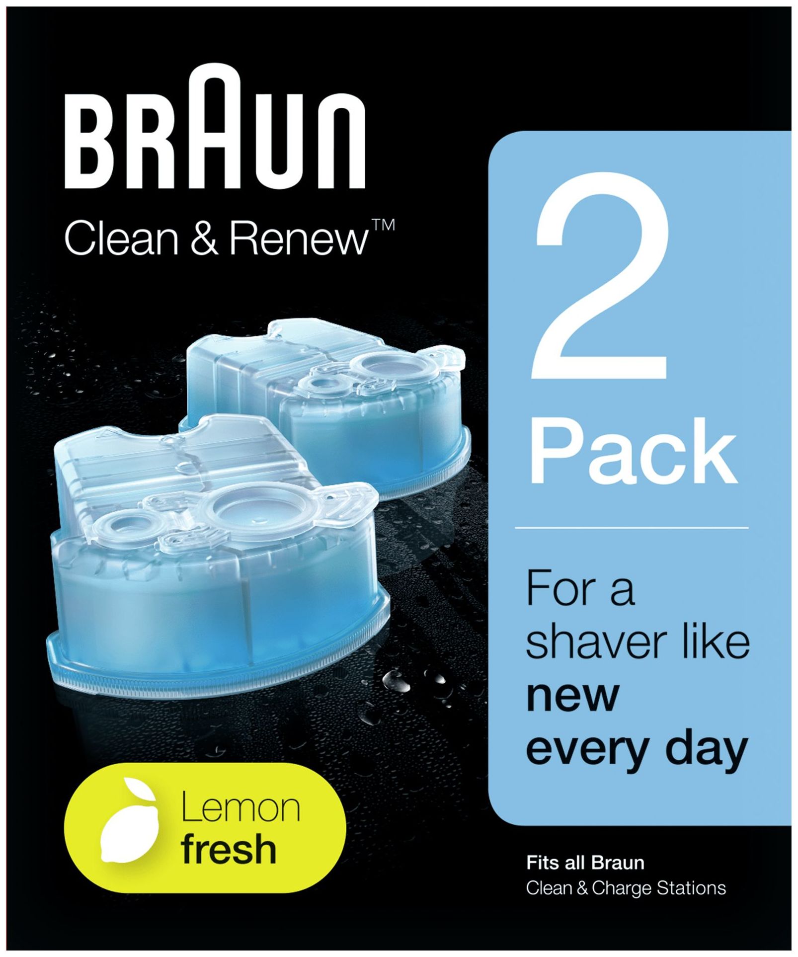 Braun Clean und Renew 2er-Pack Reinigungskartusche