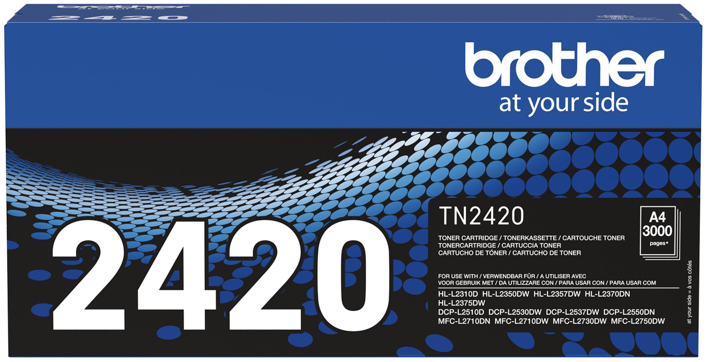 Genuine Brother TN2420, High Capacity Black Toner Cartridge, TN-2420  4977766779494