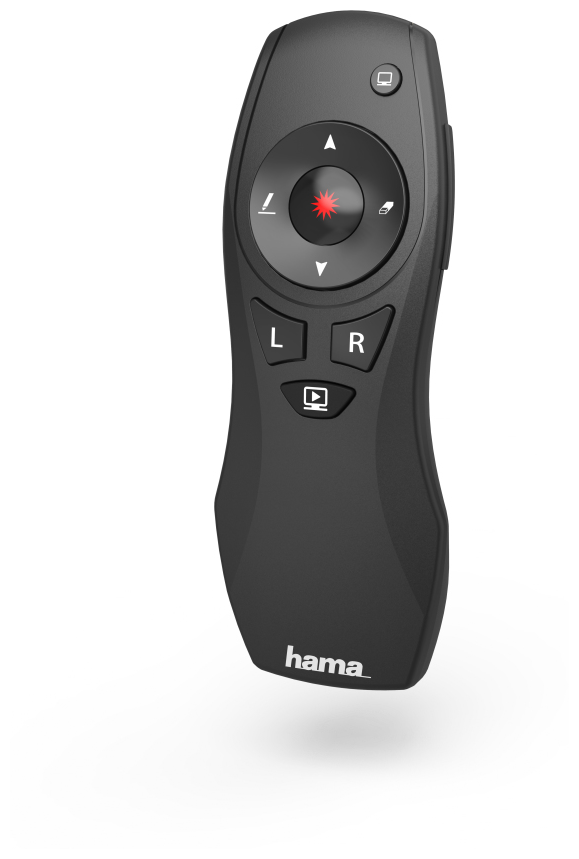 Hama 00139916 X-Pointer 6in1 Wireless-Laser-Presenter (schwarz) bei  Boomstore