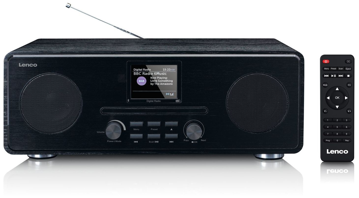 Lenco DAR-061 Bluetooth DAB+, FM Radio bei (Schwarz) Boomstore
