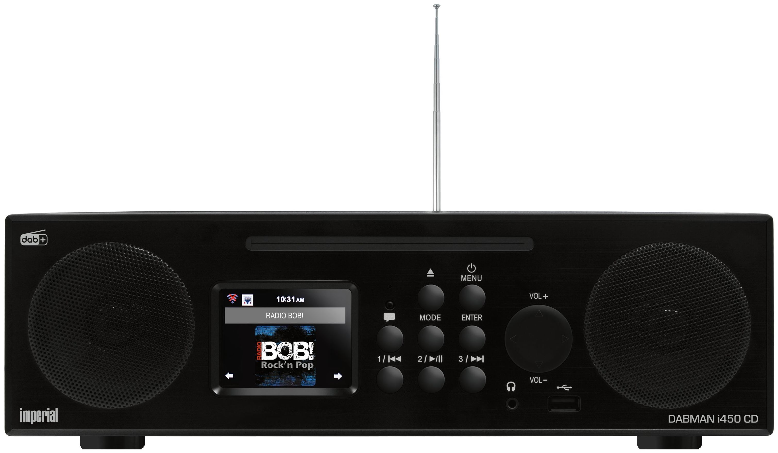 Telestar Dabman i450CD Bluetooth DAB, Boomstore DAB+, bei UKW (Schwarz) Radio