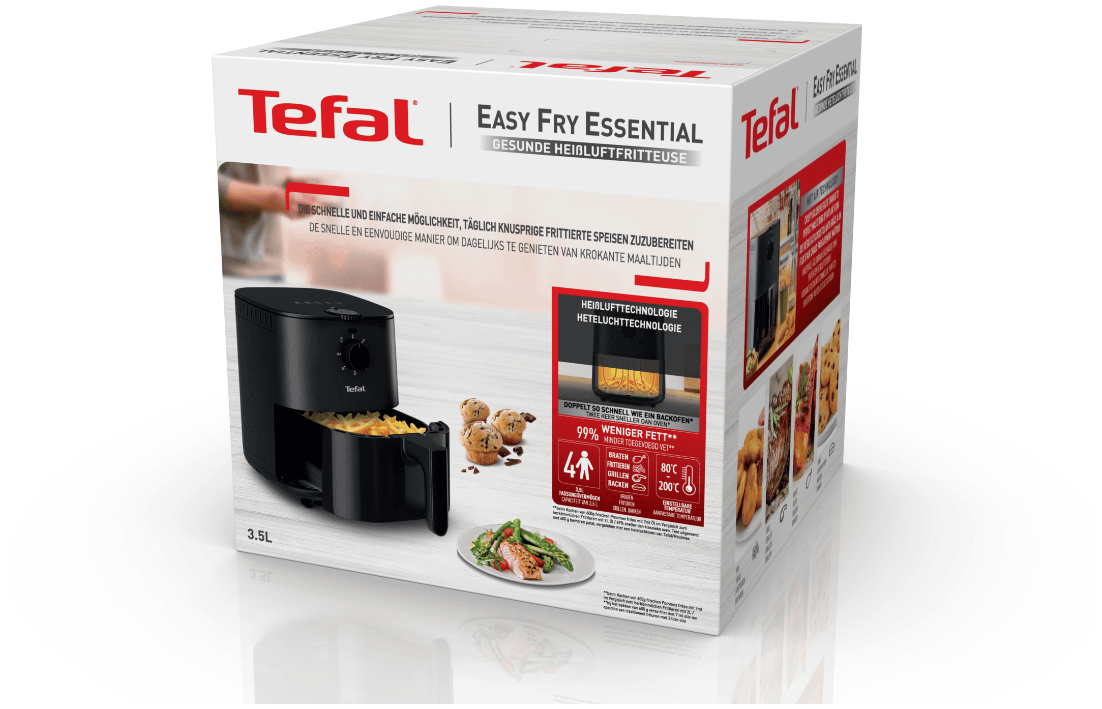 Easy Tefal bei 3,5 L Boomstore EY1308 Essential Fry