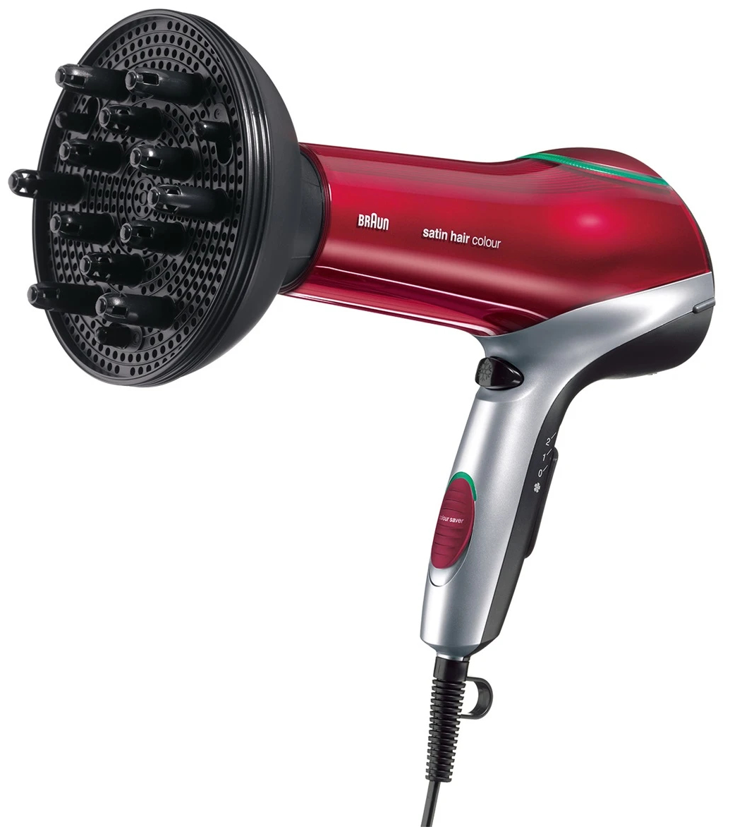 Braun HD770 Satin Hair bei (Rot, Silber) Boomstore 2200 Haartrockner 7 W