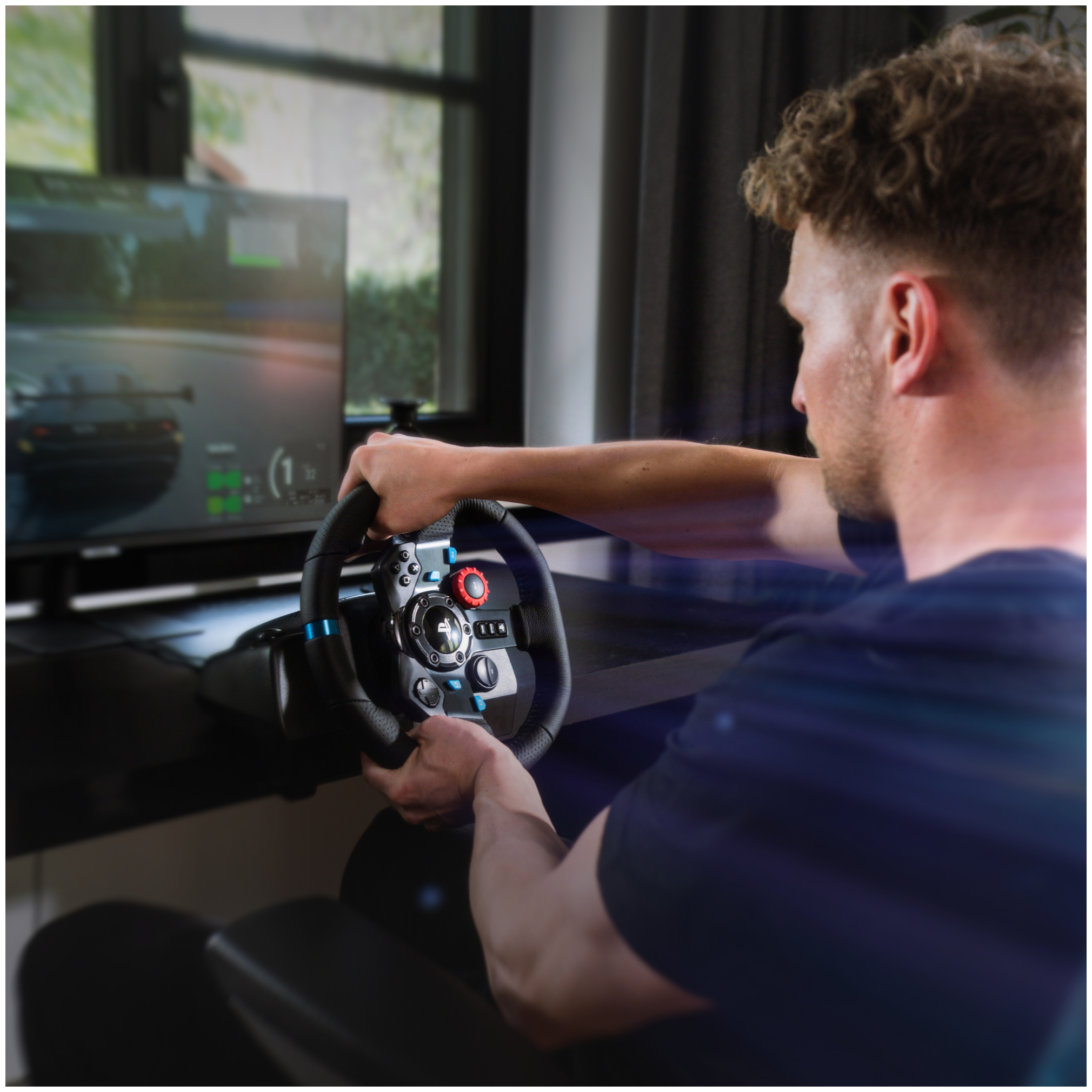Logitech G G920 Driving Force Gaming Rennlenkrad, Zweimotoriges Force  Feedback, 900° Lenkbereich, Racing Leder-Lenkrad, Verstellbare Edelstahl  Bodenpedale, für Xbox Series X