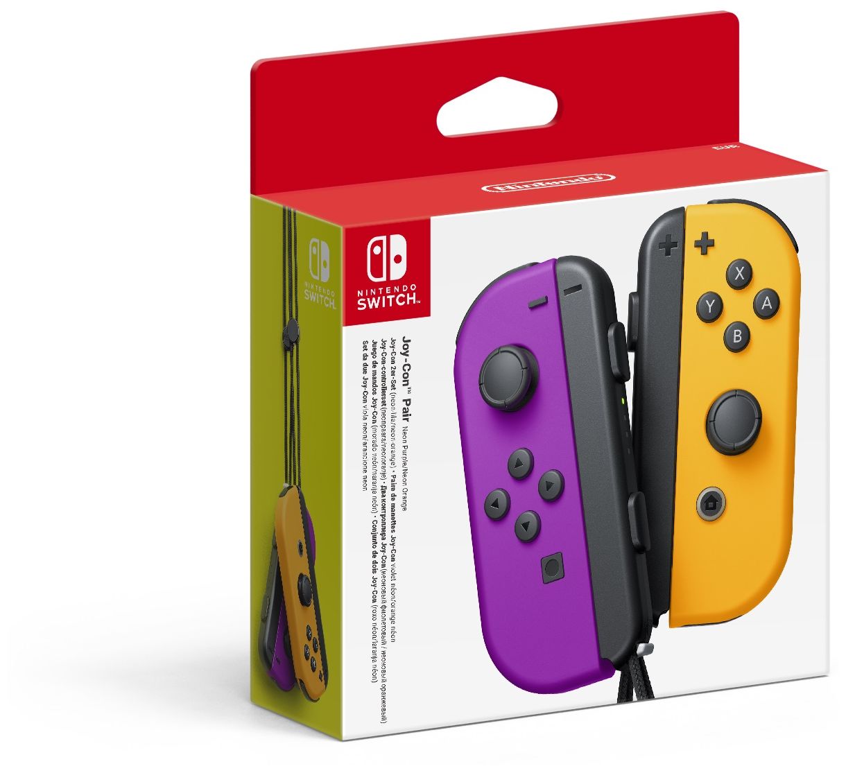 Nintendo Joy Con 2er Set Analog / Digital Gamepad Nintendo Switch kabellos  (Schwarz, Orange, Violett) bei Boomstore