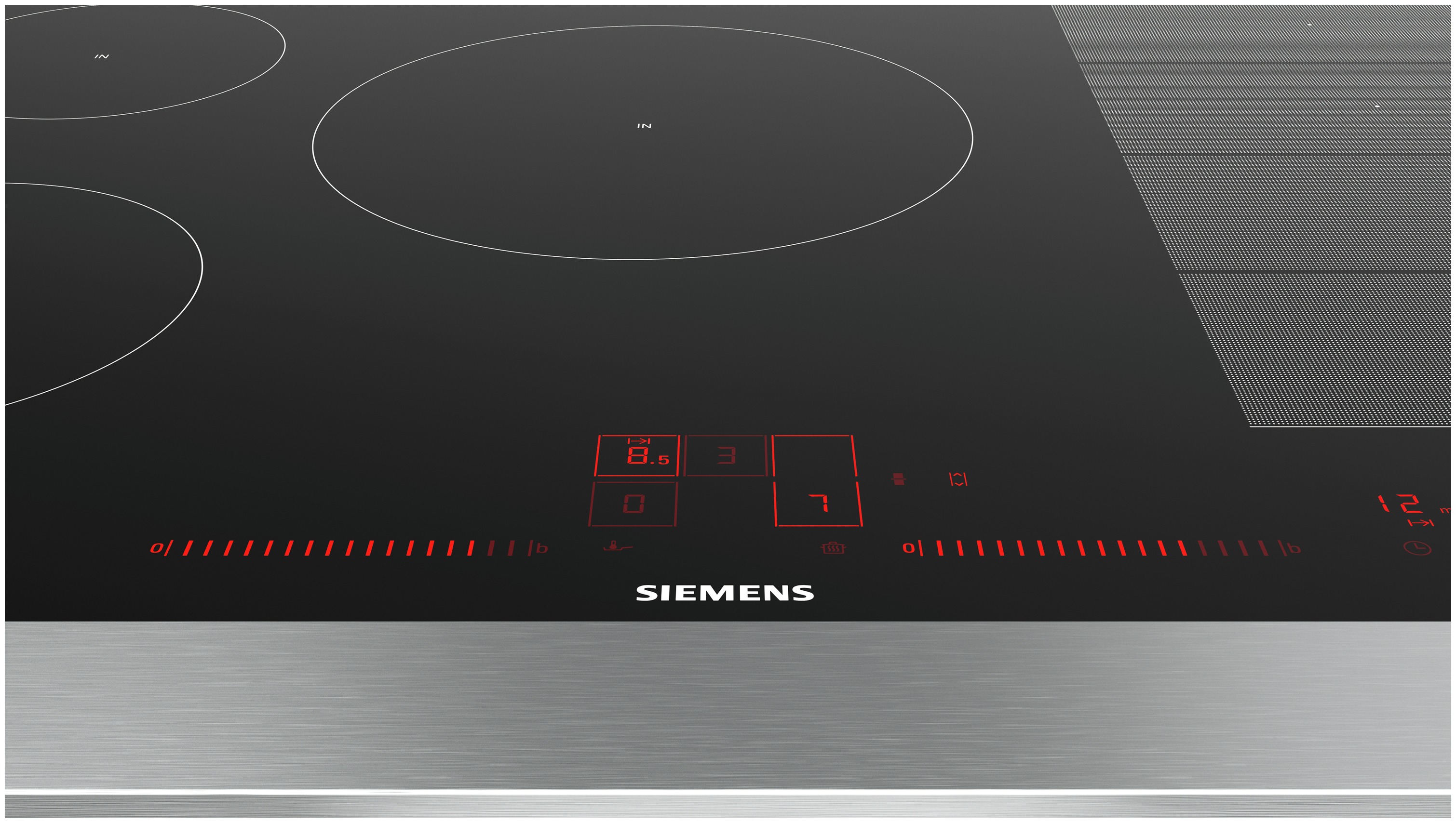 Siemens iQ700 EX801LVC1E autarkes 80cm Kochfeld/Herdplatte Induktions Zone(n) 5 bei Boomstore