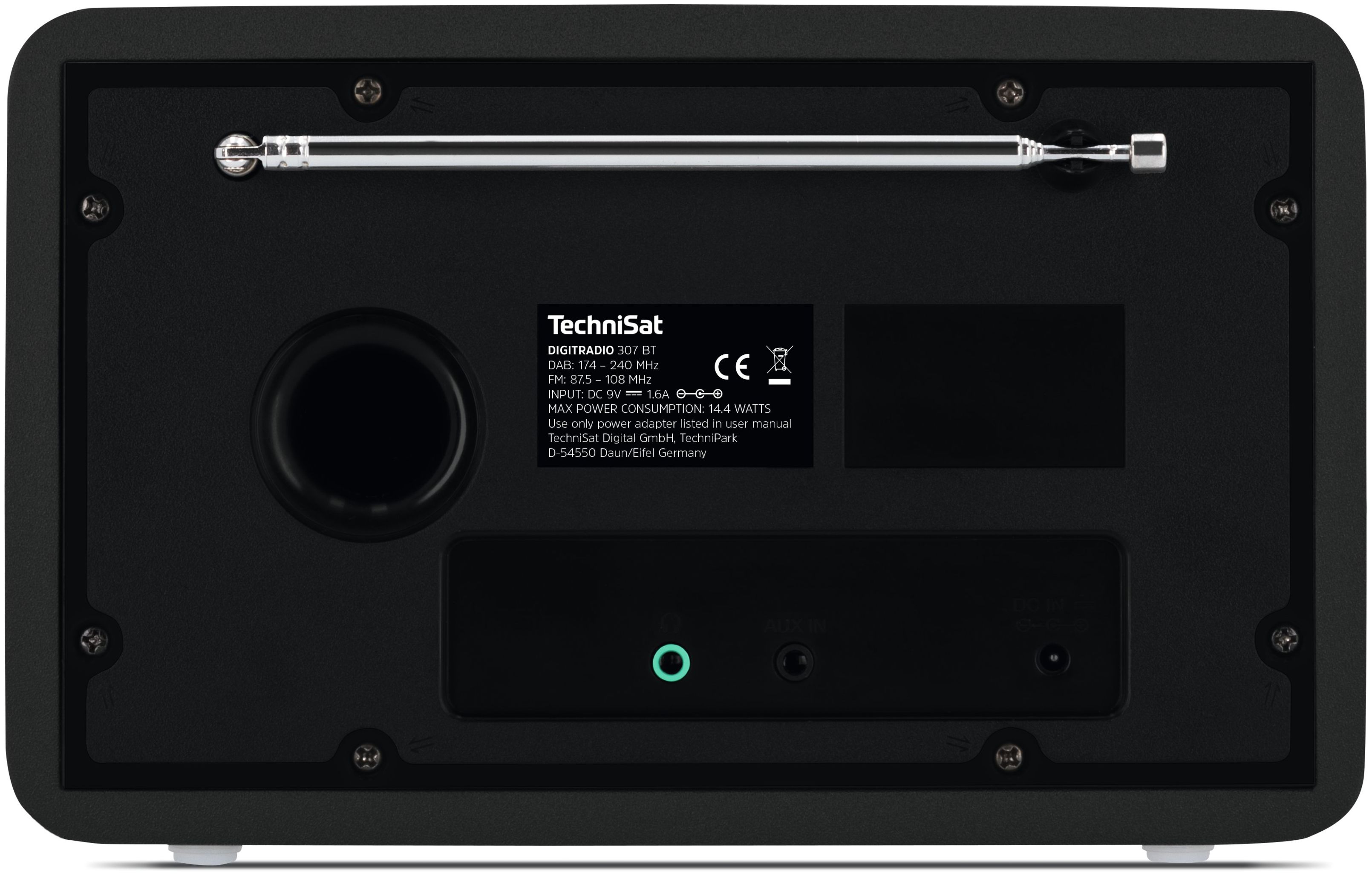 TechniSat Digitradio FM Radio (Schwarz) 307BT DAB+, Boomstore Bluetooth bei