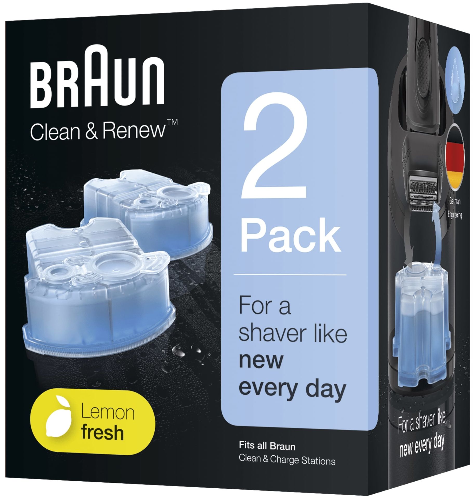 BRAUN 6 BRAUN Clean & Renew Reinigungskartusche für Rasierer