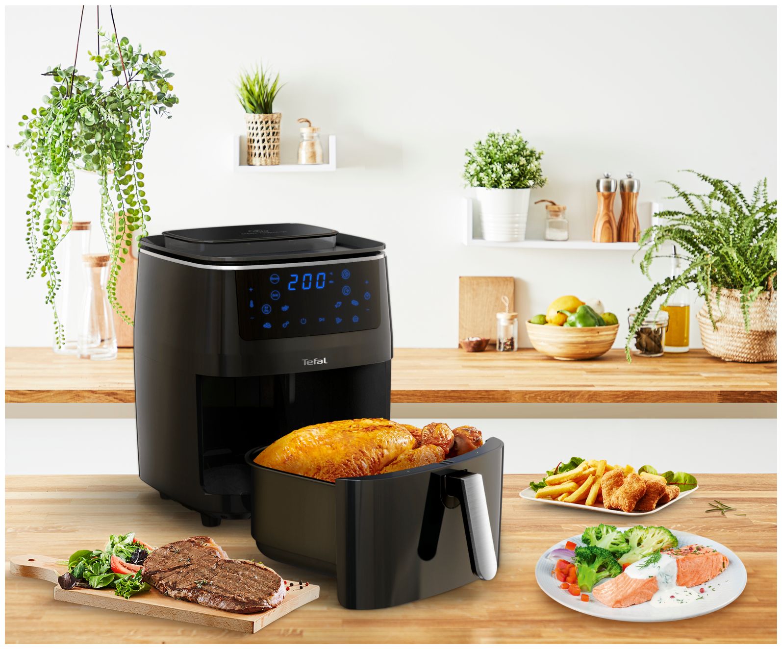 Boomstore W Easy Heißluftfritteuse & Grill FW2018 1700 Steam Tefal bei Fry