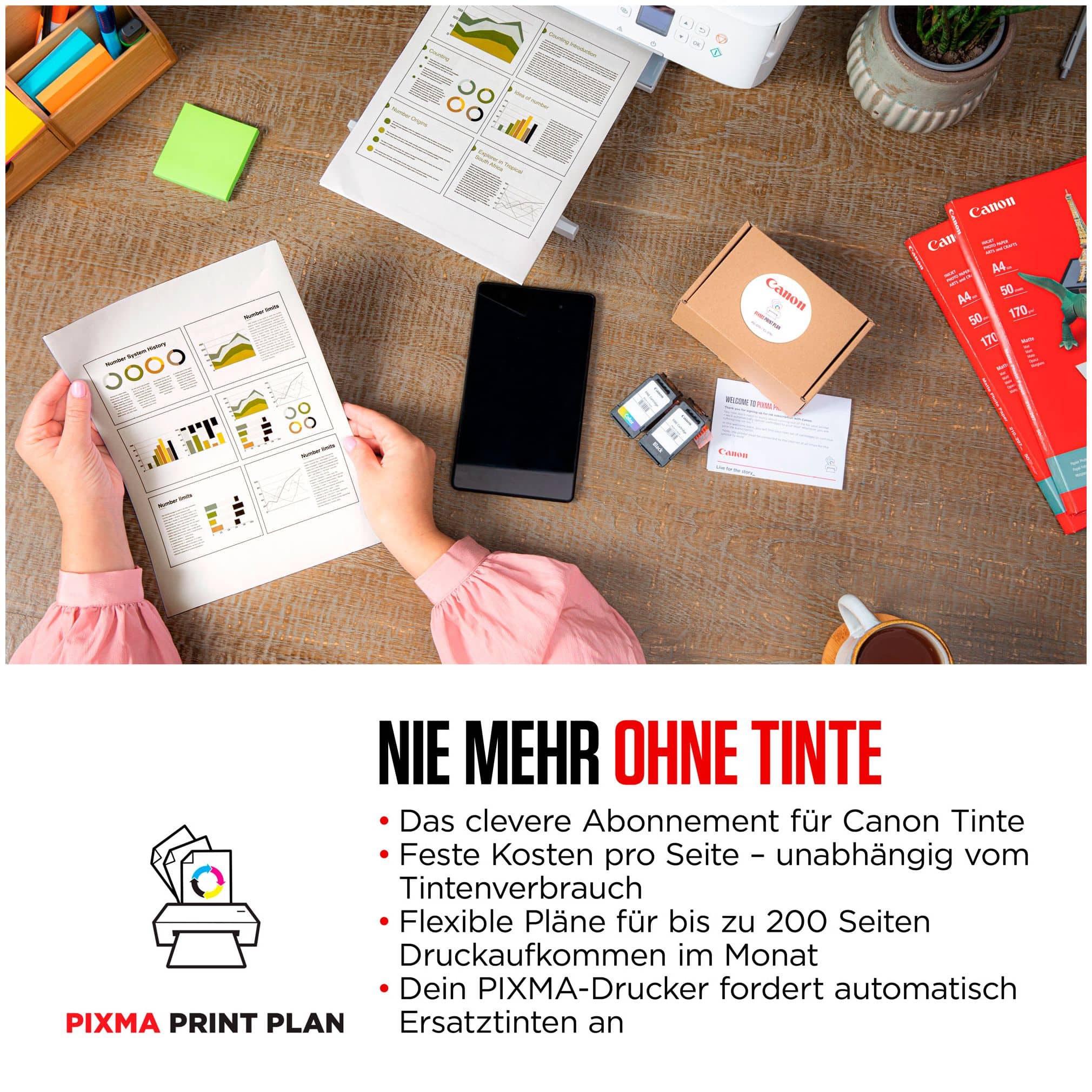 Canon PIXMA TS3550i 3-in-1 WLAN-Farb-Multifunktionssystem, Schwarz bei  Boomstore