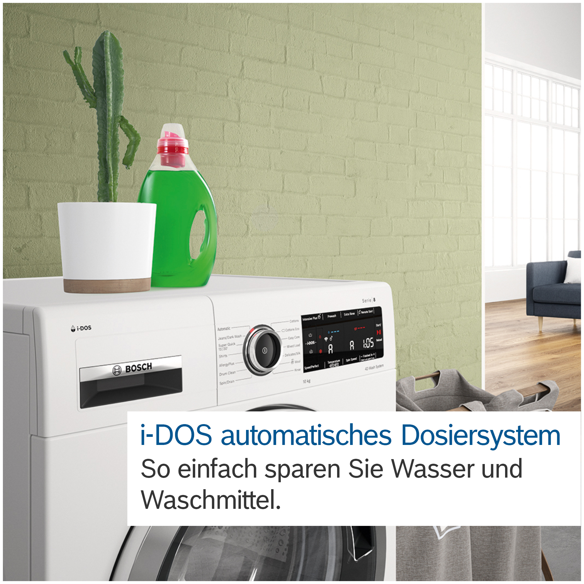 Bosch Serie 8 A Waschmaschine Boomstore Frontlader WGB256A40 10 aquaStop kg bei EEK: U/min 1600