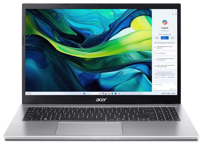 Full HD Notebook 39,6 cm (15.6 Zoll) 1920 x 1080 Pixel 512 GB SSD Windows 11 Home AMD Ryzen 7 max. 4,5 GHz  Aspire Go AG15-42P-R93Z (Silber) 