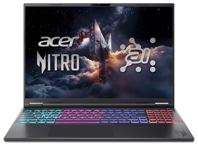 WQXGA Notebook 40,6 cm (16 Zoll) 16 GB RAM 1 TB SSD Windows 11 Home AMD Ryzen 9 NVIDIA GeForce RTX 5070  Nitro AI AN16S-61-R2M9 (Schwarz) 