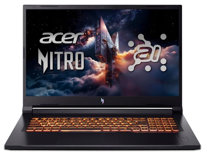 Full HD Notebook 43,9 cm (17.3 Zoll) 1920 x 1080 Pixel 1 TB SSD Windows 11 Home AMD Ryzen 7 max. 5,1 GHz  Nitro V17 AI ANV17-41-R1PD (Schwarz) 