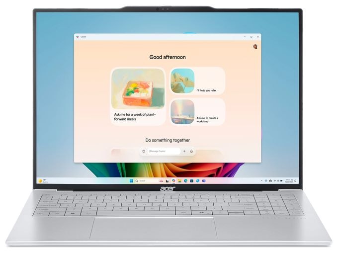 WUXGA Notebook 40,6 cm (16 Zoll) 32 GB RAM 1 TB SSD Windows 11 Home AMD Ryzen 5  Swift Air SFA16-61M-R1FY (Silber) 
