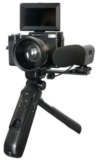 48 MP   Realishot VLG-4K Digital Vlogging Kamera-Set (Schwarz) 