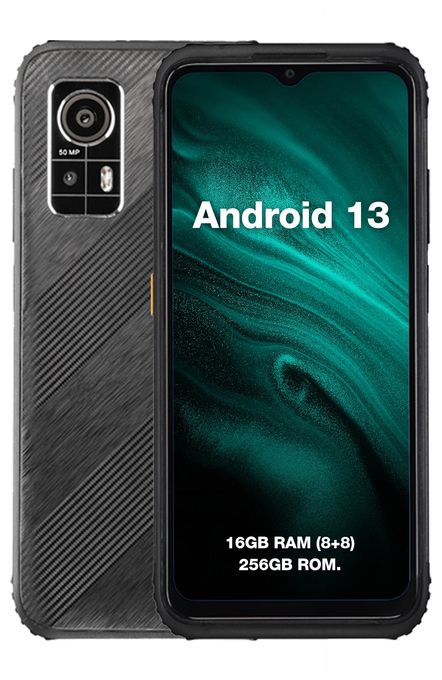 256 GB 4G Smartphone 16,7 cm (6.5 Zoll) 1,6 GHz Android 50 MP Dual Kamera Dual Sim WiFi 5  H6 (Schwarz) 