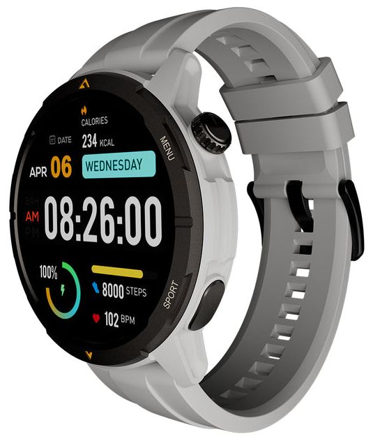 Digital Smartwatch Rund  Legion (Grau, Weiß) 