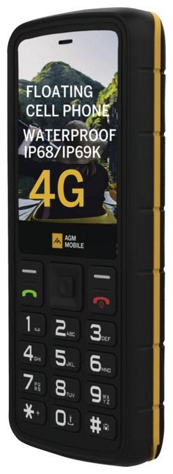 4G Smartphone 6,1 cm (2.4 Zoll 2 MP Dual Sim  M9F Floating (Schwarz, Orange) 
