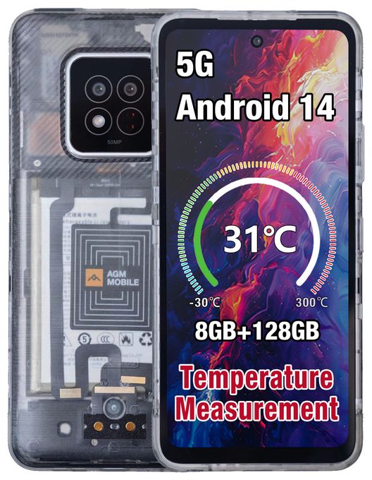 128 GB 5G Smartphone 17,2 cm (6.78") Android 50 MP Dual Sim  X6 (Transparent) 