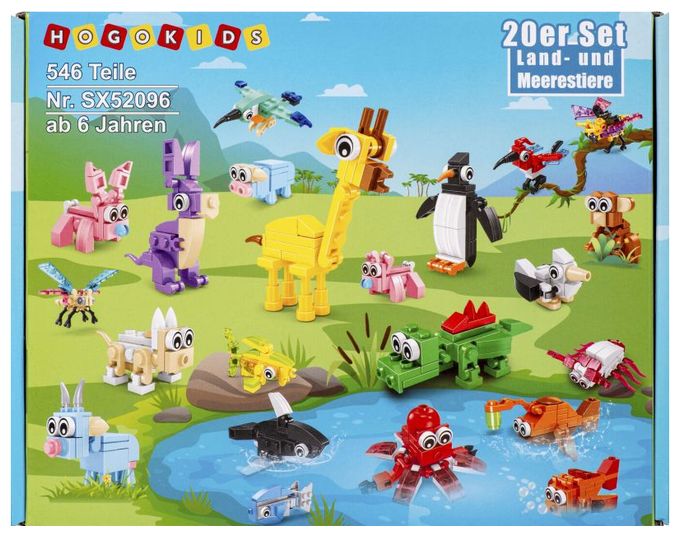 20er Set Land- und Meerestiere 