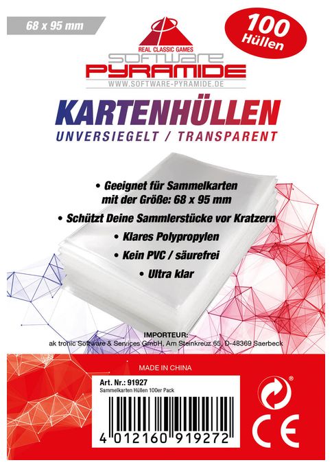 Kartenhülle Sammelkarten 100er Pack 