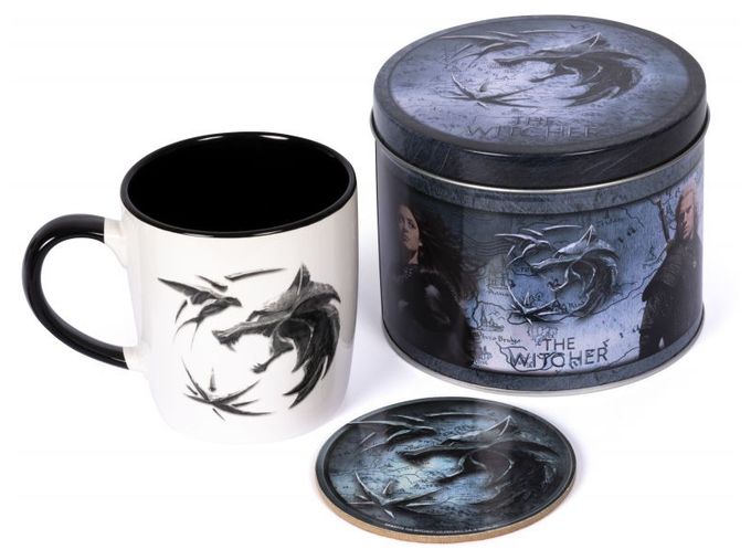 Becher  Geschenkdose The Witcher (Schwarz/Weiß) 
