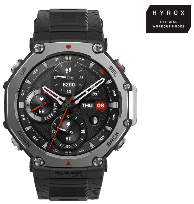 Digital 48.5 mm  Smartwatch Rund 326 ppi  T-Rex 3 (Schwarz) 