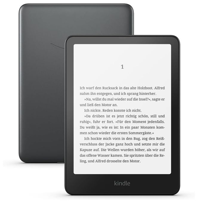 E-Reader 17,8 cm (7 Zoll) 32 GB  Kindle Paperwhite Signature Edition (Schwarz, Metallisch) 
