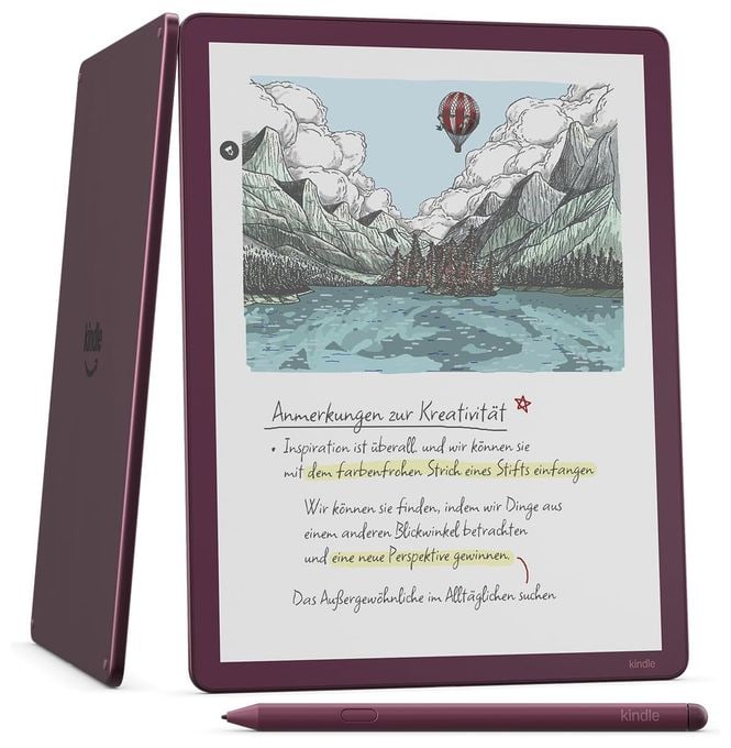 E-Reader 27,9 cm (11 Zoll) 64 GB  Kindle Scribe Colorsoft (Bordeaux) 
