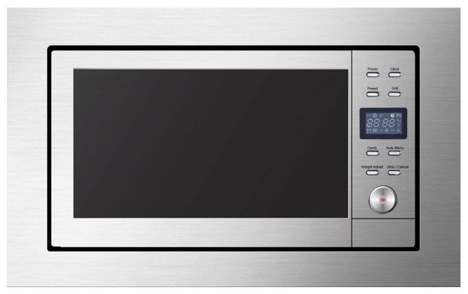 Einbau-Mikrowelle 700 W Größe: klein Grill (Edelstahl) EMW13185E 