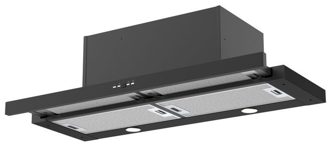 Abluft/Umluft Dunstabzugshaube/Esse Einbau 90 cm (Schwarz) FH694621S 