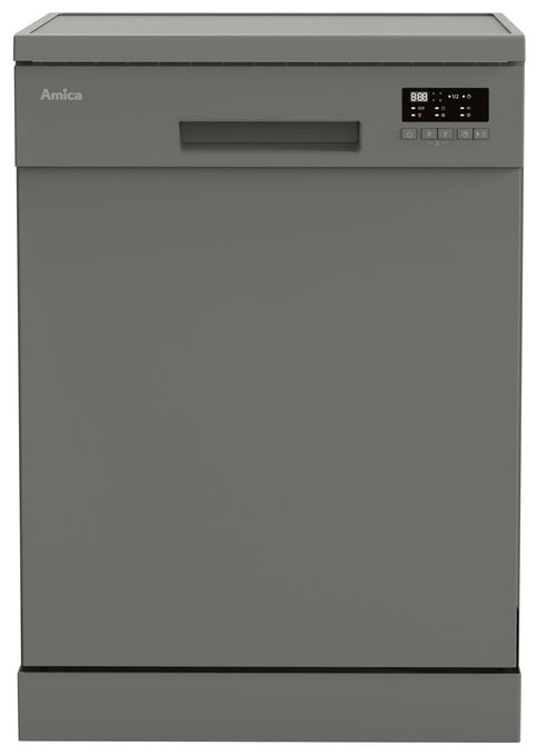 60 cm Geschirrspüler freistehend leise 15 Maßgedecke aquaStop Funktion (Silber) GSP 545 470 