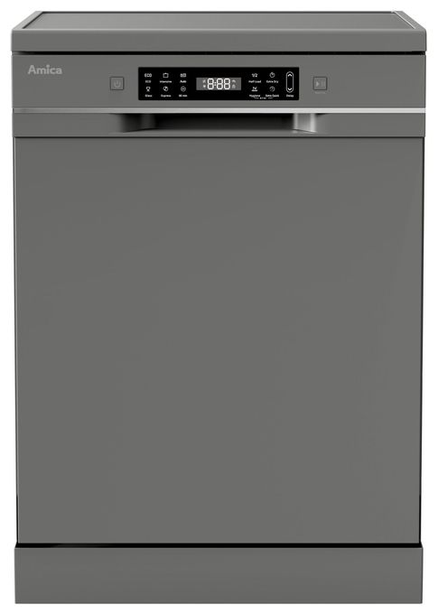 60 cm Geschirrspüler freistehend leise 15 Maßgedecke aquaStop Funktion (Silber) GSP 545 580 E 